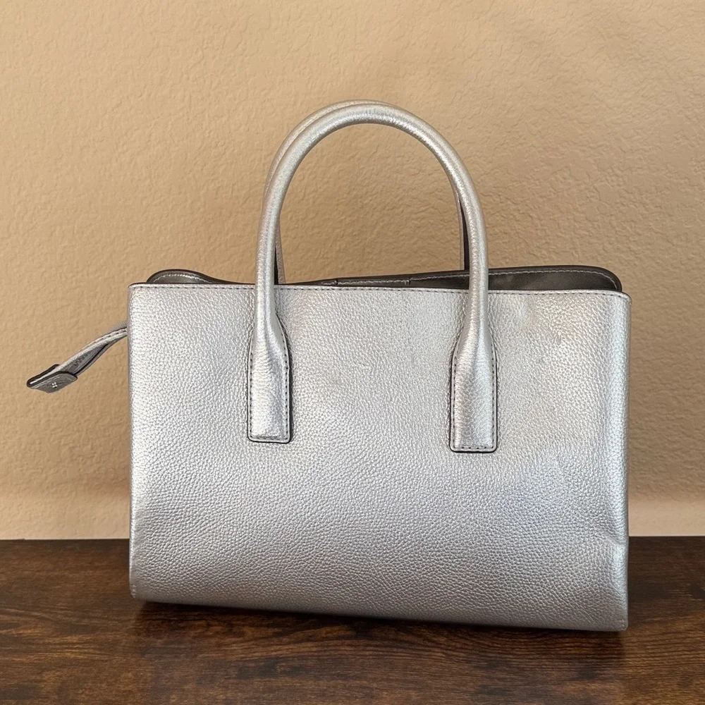 Michael Kors Ruthie Satchel Handbag in Silver